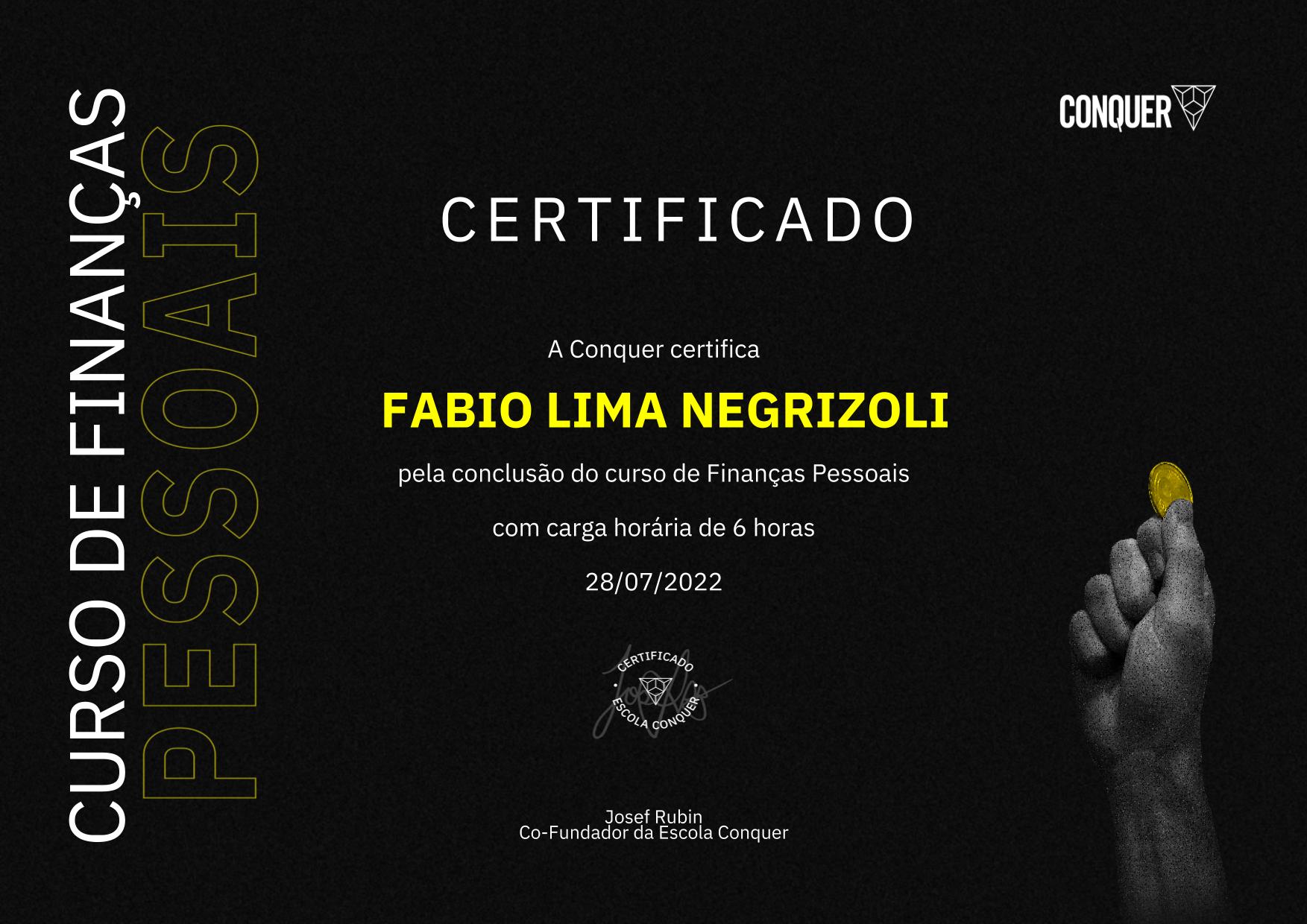 Certificado de Finanças Pessoais